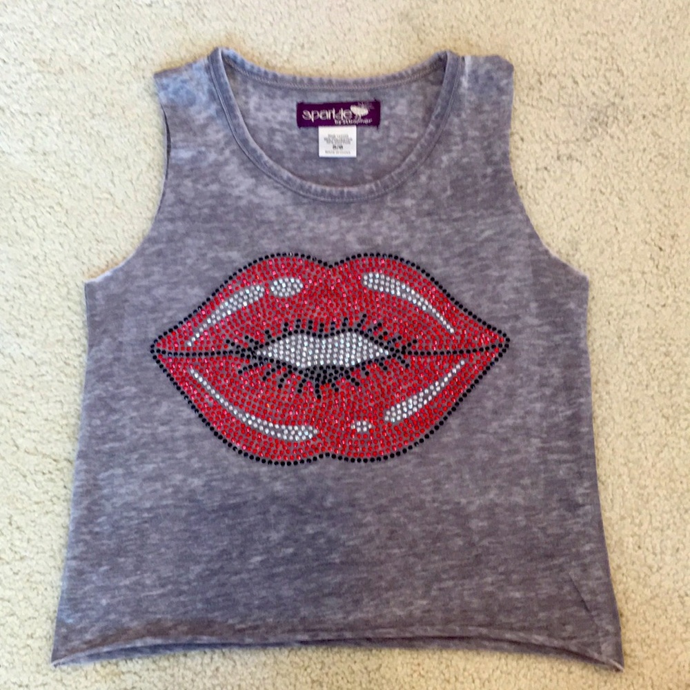 Sparkle by Stoopher Crystal Tank Top